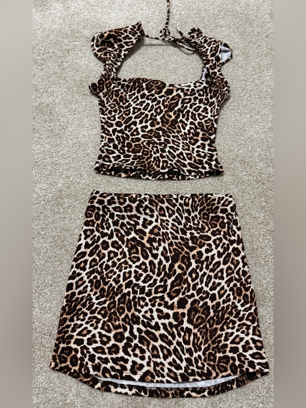 NWT Fashion Nova leopard outfit